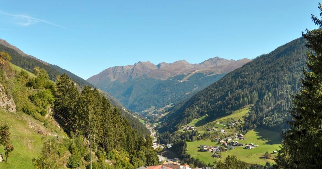 Summer view from Holiday Home Schönblick into the valley
