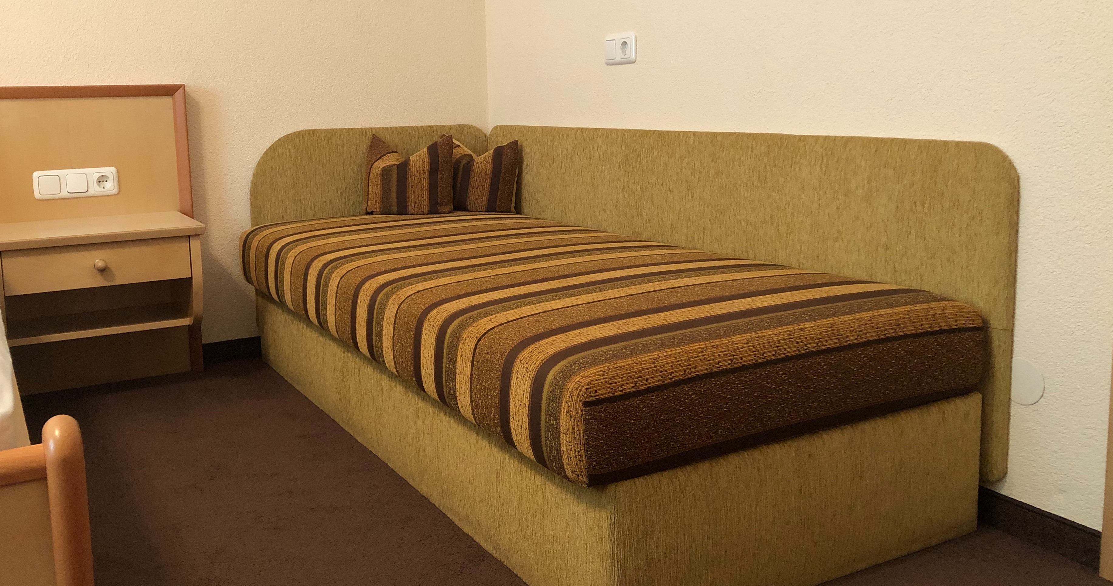 Image showing furniture with floor, flooring, wood, interior design, bedroom and bed