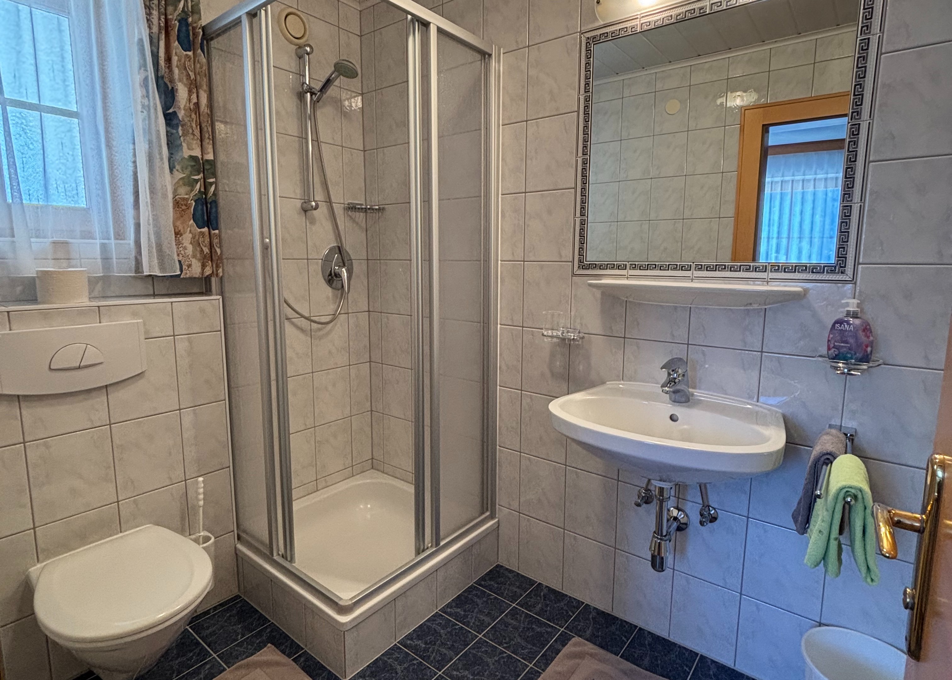 Image showing plumbing fixture with flooring, bathroom sink, sink, wood, floor and interior design