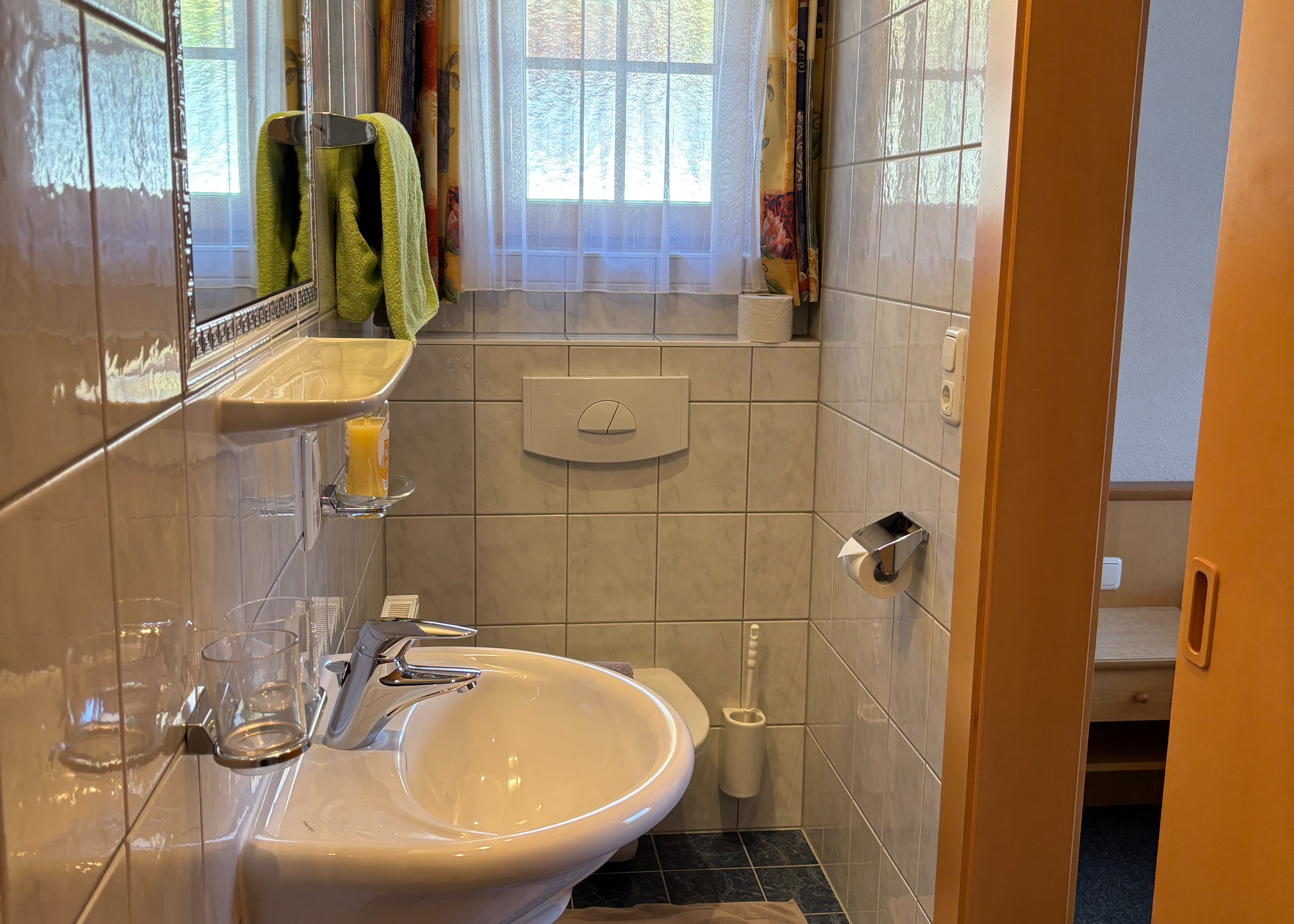Image showing plumbing fixture with interior design, bathroom sink, flooring, bathroom, floor and sink