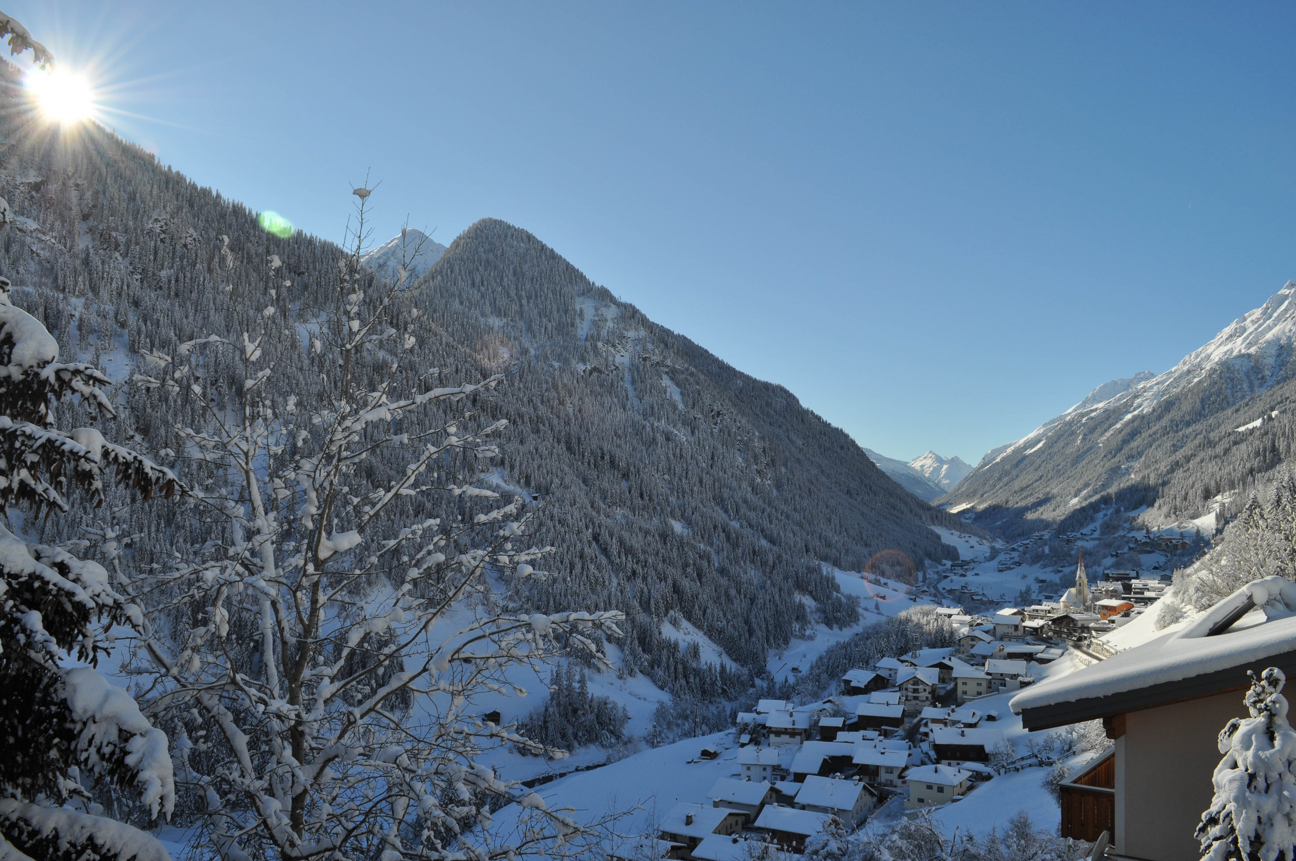 Holiday apartment Stella Bianca in winter, winter landscape